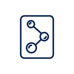 node icon vector on white background