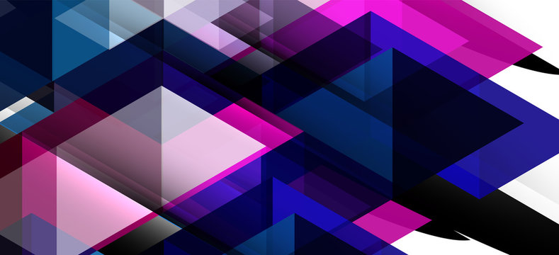Abstract concept triangle graphic element. Technology background. Banner, poster template © antishock