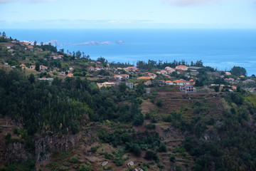 Fototapeta na wymiar panoramic view of the city of Madeira