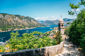 Bay of Kotor town and fortress in Montenegro