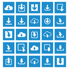 download icon set vector design symbol