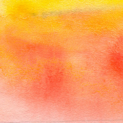 gold and red watercolor abstract background with scratched paper texture, self made