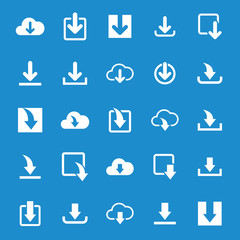 download icon set vector design symbol