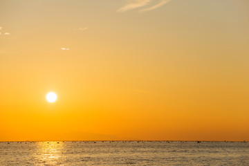 夕方の明石の海