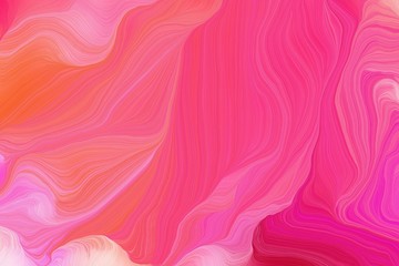 Obraz premium colorful modern soft curvy waves background design with pale violet red, pink and pastel magenta color