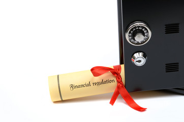 Bank and financial regulations and steel safe