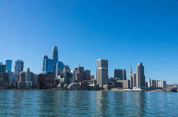 Fototapeta na wymiar Panorama Wolkenkratzer in San Franciscos