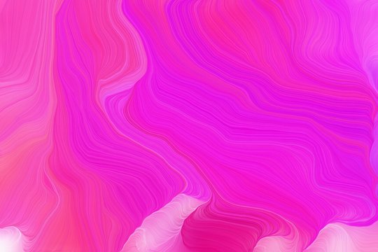 colorful modern waves background design with neon fuchsia, hot pink and plum color