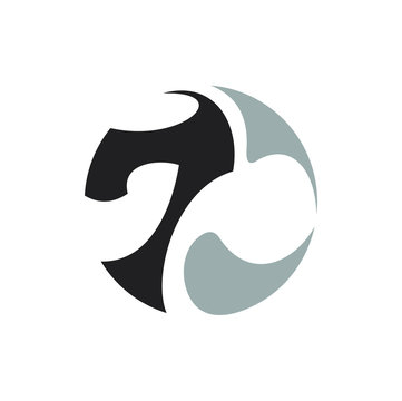 Abstract 7D for logo