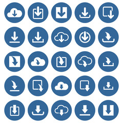 download icon set vector design symbol
