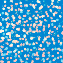 Abstract bokeh background, wrapping in trendy 2020 classic blue color, greeting cards, holiday illustration