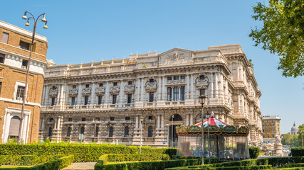 Fototapeta na wymiar The Supreme Court of Cassation Building in Rome, Italy