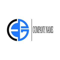 Obraz premium Initial / Letter E and G for logo design inspiration - Vector