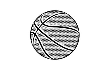 basketball isolated on white