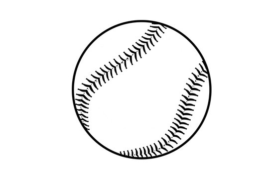 baseball isolated on white background