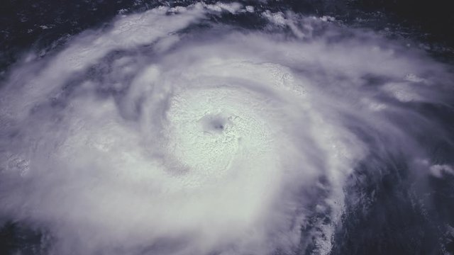 Hurricane Storm tornado, satellite view. Elements of this image furnished by NASA
