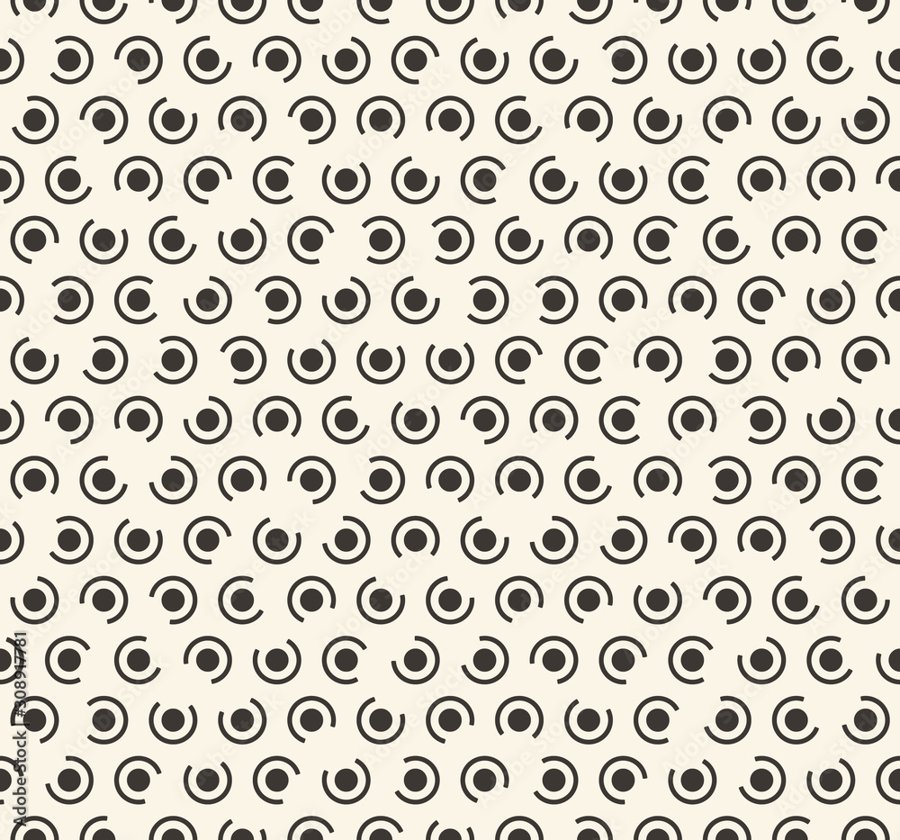 Poster abstract seamless background with dots and circles