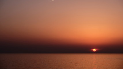 Sunset on sea