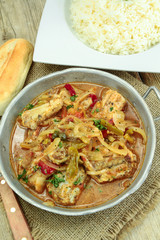rougail of fish on a table