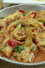 rougail of fish on a table
