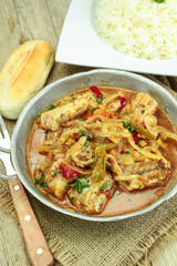 rougail of fish on a table