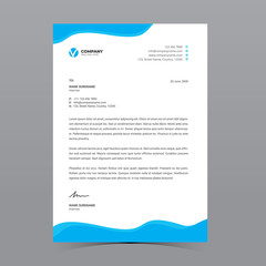 A4 Letterhead Template Vector Design