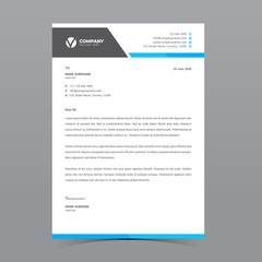 A4 Letterhead Template Vector Design
