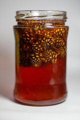 Jam from pine cones. Useful sweetness.