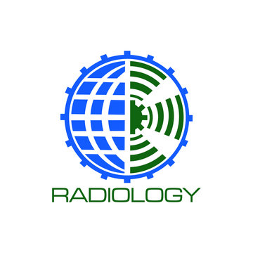 Globe and ray shapes for logo design - radiology