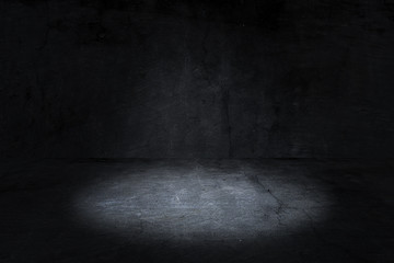 Texture dark concentrate floor with mist or fog