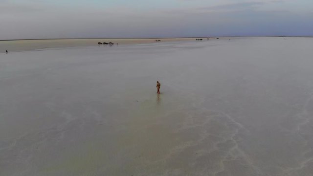 Lake Afrera, salt lake, Danakil Depression, Ethiopia