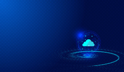 Cosmic vortex, point and line connection, digital earth, scientific and technological innovation conceptual background