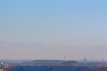 Fototapeta na wymiar distant mountains