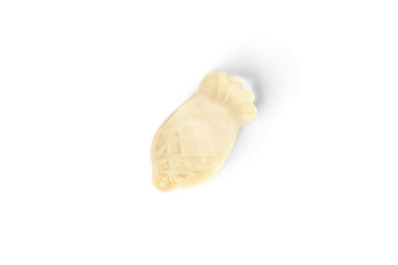 Color fruit marmalade isolated on white background.