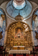 Fototapeta premium Autel baroque de l'église de la Miséricorde à Viana do Castelo, Portugal