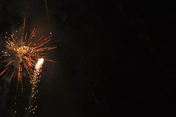 Silvester Feuerwerk, möglich mit Schriftzug