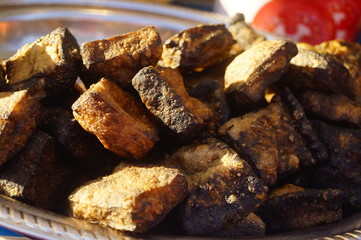 A traditional Chinese snack, stinky tofu from changsha
