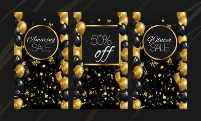 Fototapeta na wymiar Template background. Post for social media. Stories design layout. Trendy editable template. Christmas coupon. Nice template background.