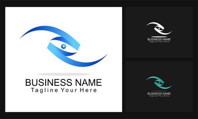 eye concept design logo