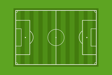 European football field markings