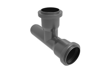 Pipes for water. Pipe. Tube. Sanitary. 3D rendering.