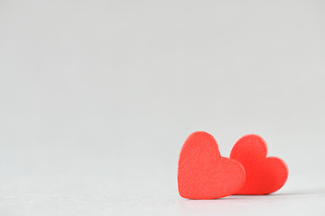 A red heart with a blurred background. High resolution photo.
