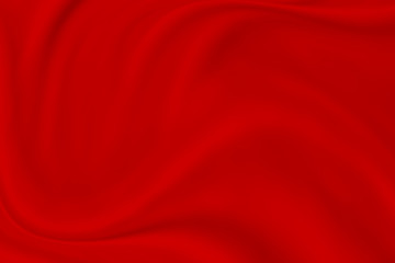 abstract smooth elegant red fabric texture background,flowing satin wave. christmas background.