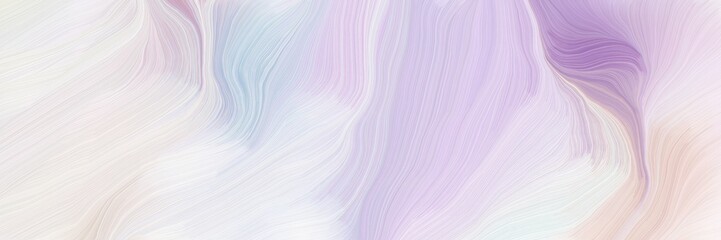 dynamic horizontal banner. modern curvy waves background design with lavender, pastel purple and thistle color