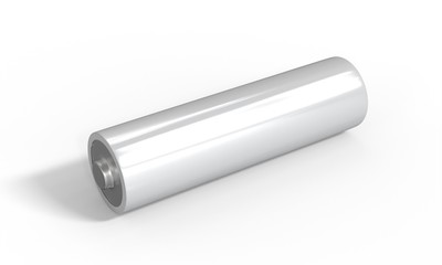 AA Battery template. 3d render isolated on white