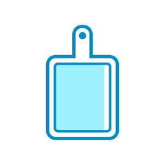 Obraz premium cutting board - kitchen utensils icon vector design template