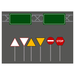 traffic sign icon vector - illustration