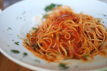 Pasta with tomato