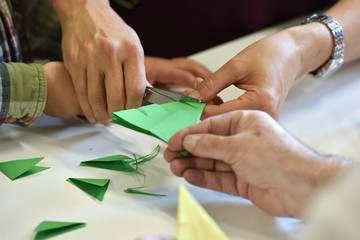 Origami-Falten - Origami folds