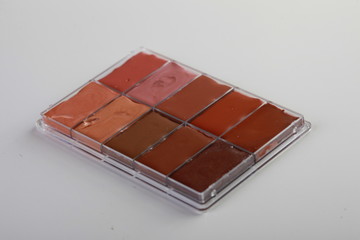 cosmetic products. lipstick palette
